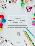 BACK-TO-SCHOOL RESET MINI PLANNER | PRINTABLE & DIGITAL PDF