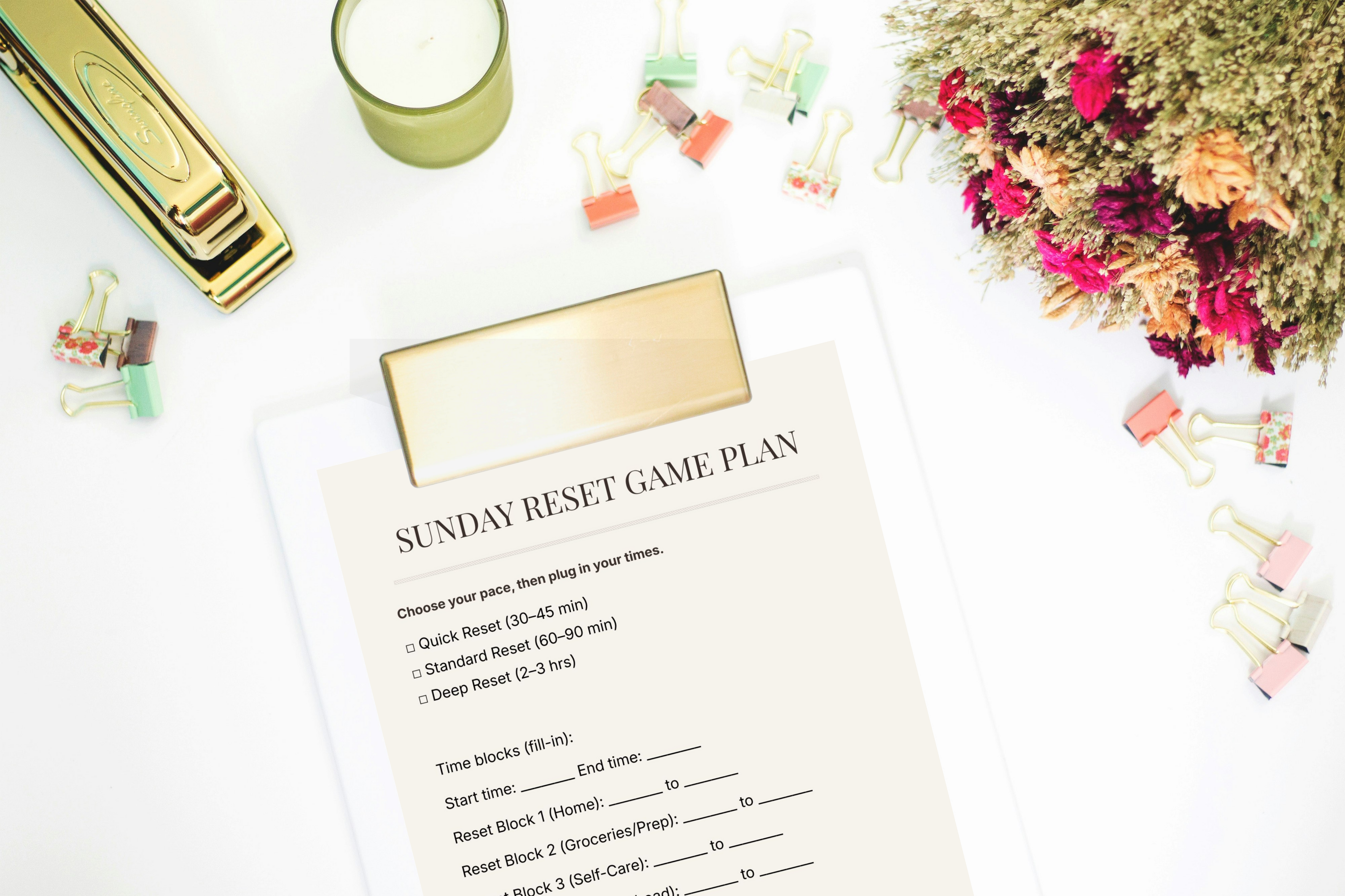 SUNDAY RESET MINI PLANNER (PRINTABLE + DIGITAL)
