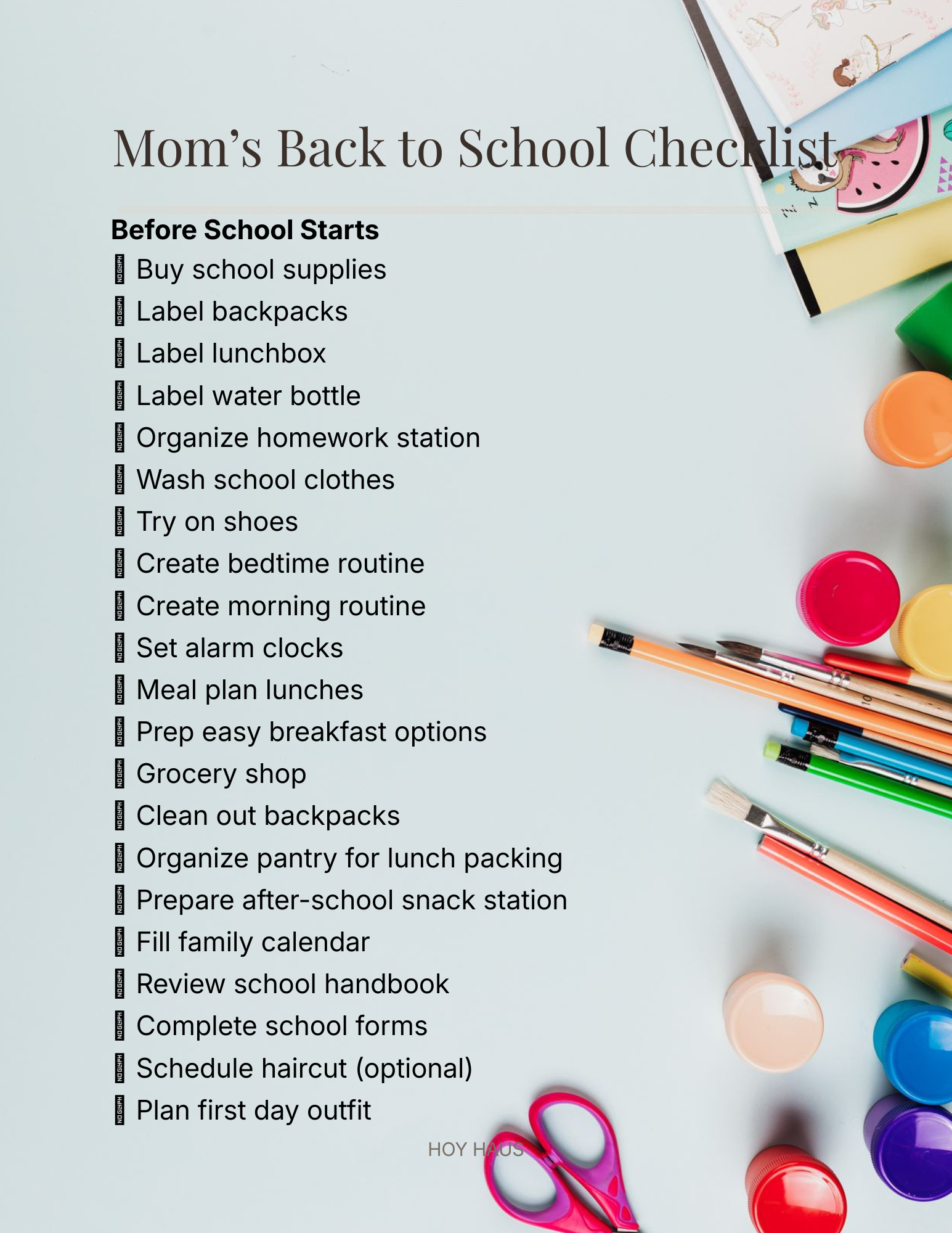 BACK-TO-SCHOOL RESET MINI PLANNER | PRINTABLE & DIGITAL PDF