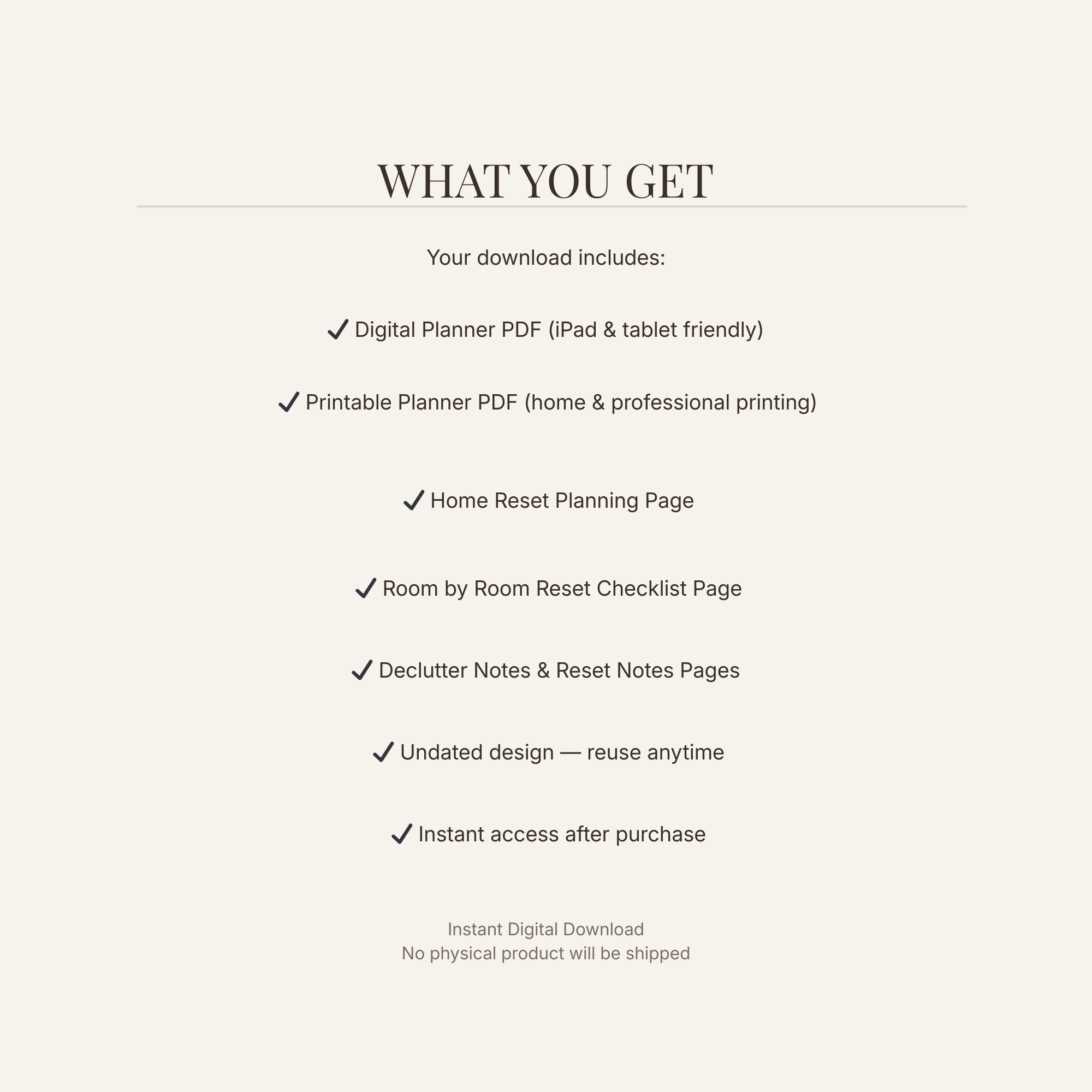 Home Reset Bundle ( Digital + Printable)- Digital Tools for Calm Home Routines