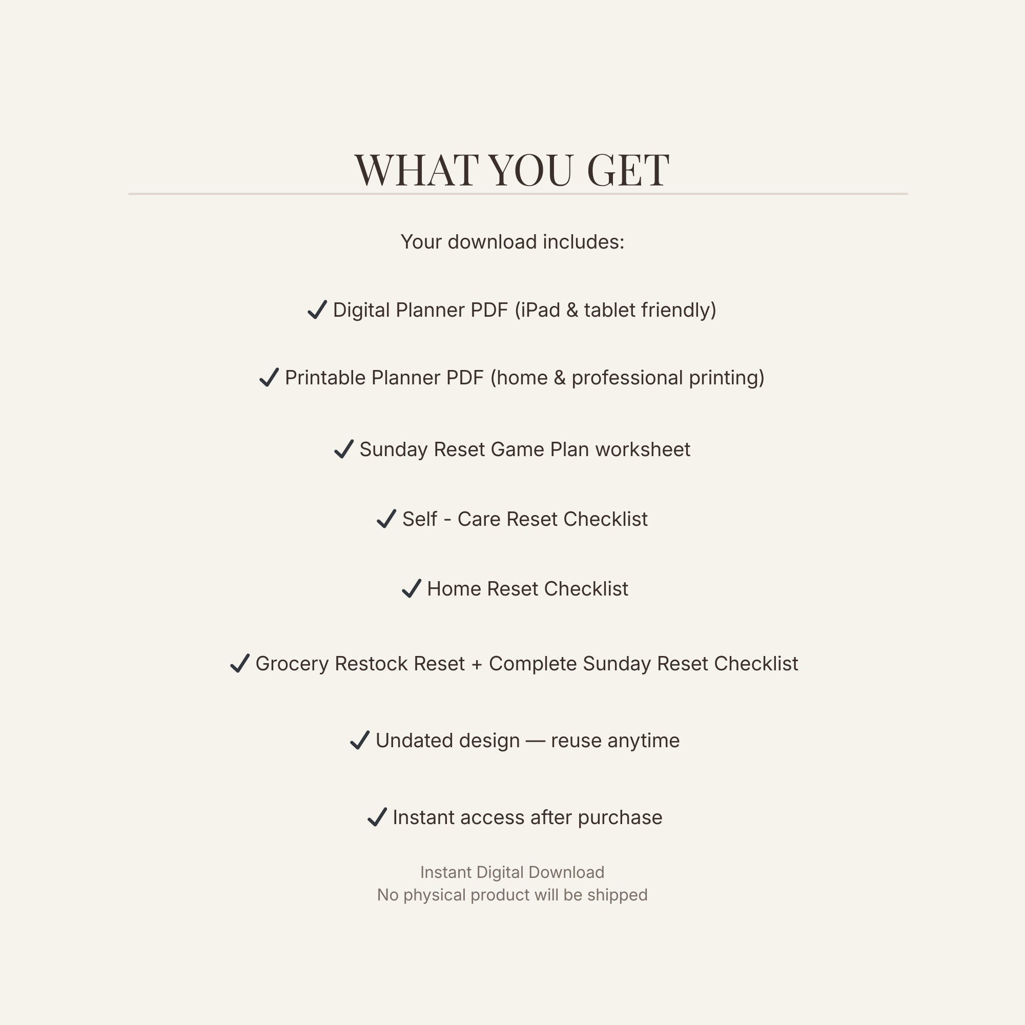 SUNDAY RESET MINI PLANNER (PRINTABLE + DIGITAL)